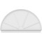 Ekena Millwork Half Round 4 Spoke Architectural Grade PVC Combination Pediment, 70"W x 41-3/4"H x 2-3/4"P PEDPC070X420HRO04 - alternate 4